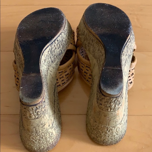 Embellished Neutral Tone Wedges - Picture 2 of 5